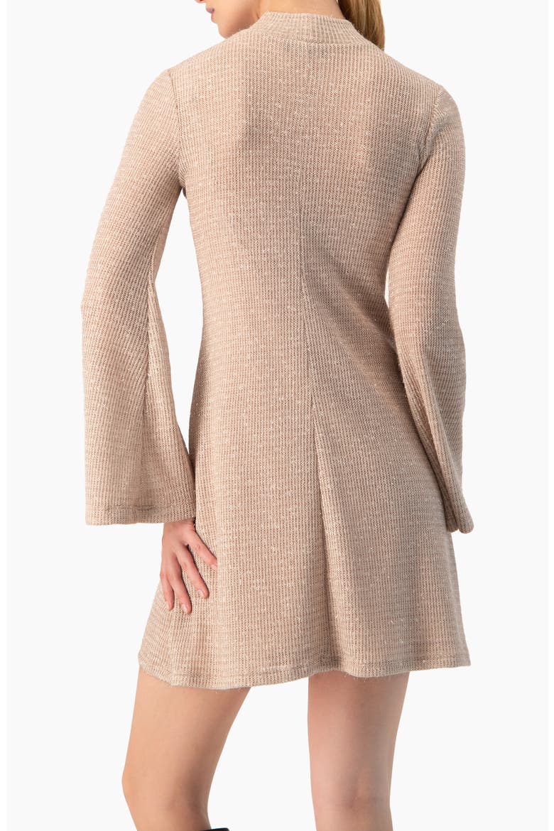 Short Knitted Long Sleeve Dress