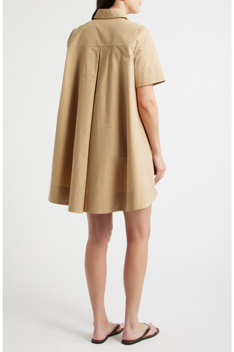 Cotton Trapeze Shirtdress