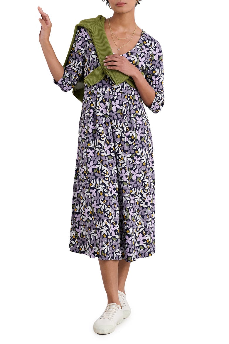 Helena Stretch Organic Cotton Midi Dress
