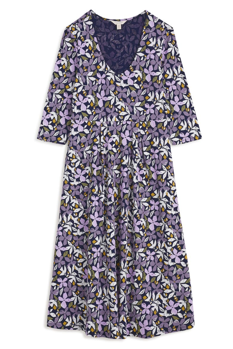 Helena Stretch Organic Cotton Midi Dress