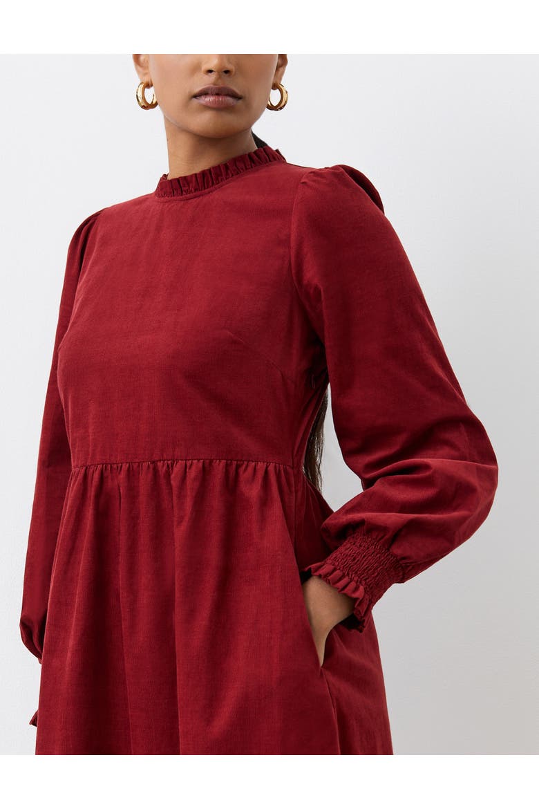 Esme Long Sleeve Corduroy Midi Dress