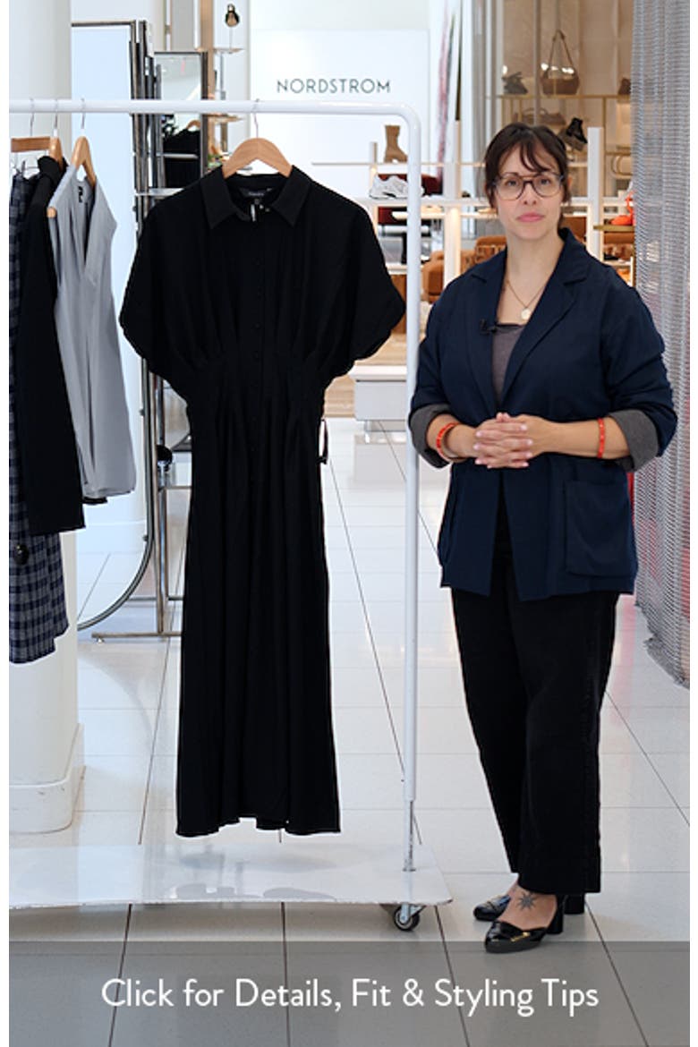 Luciana Darted Midi Shirtdress