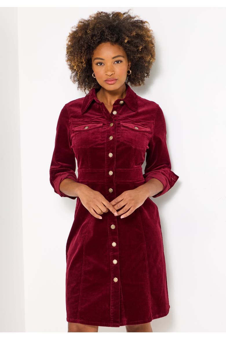 Corduroy Shirt Dress