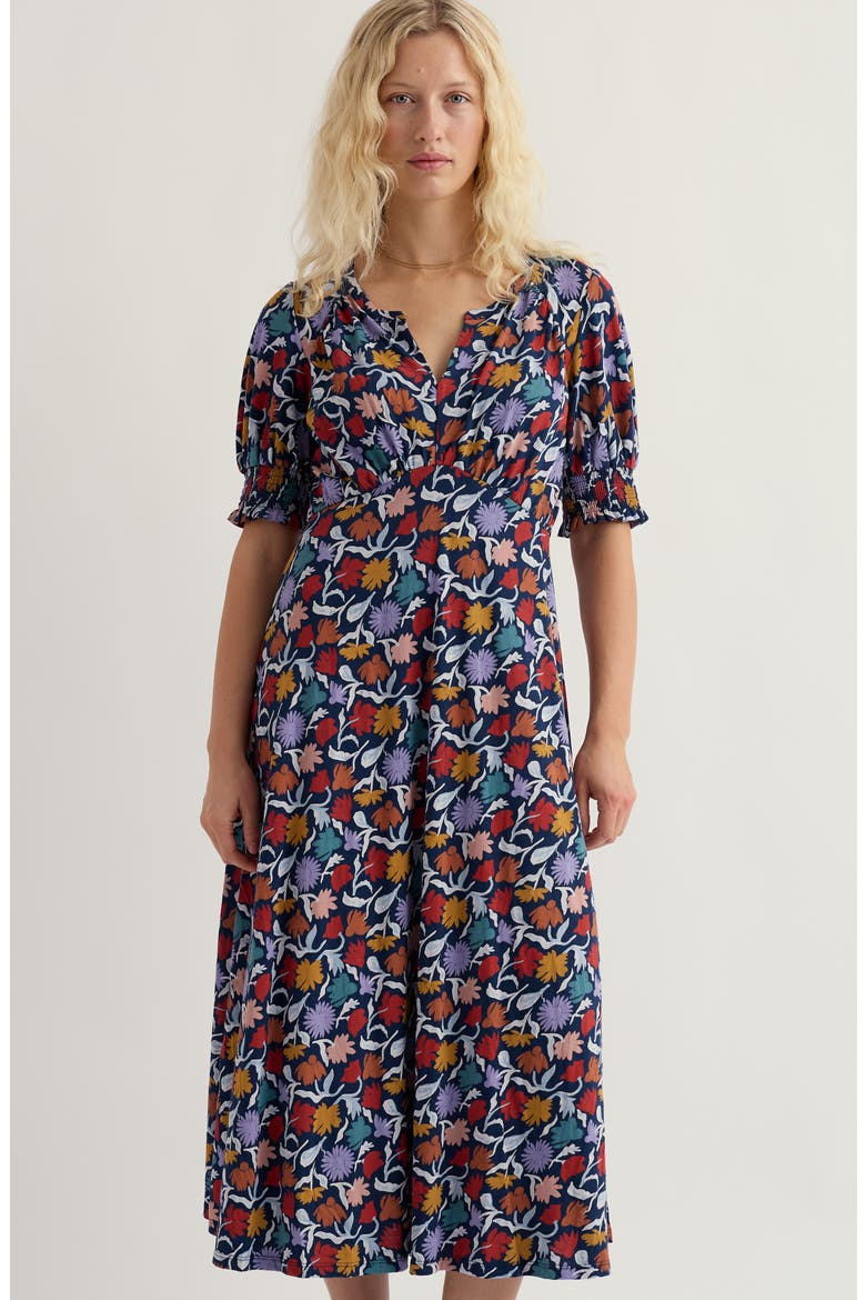 Fenil Floral Midi Dress