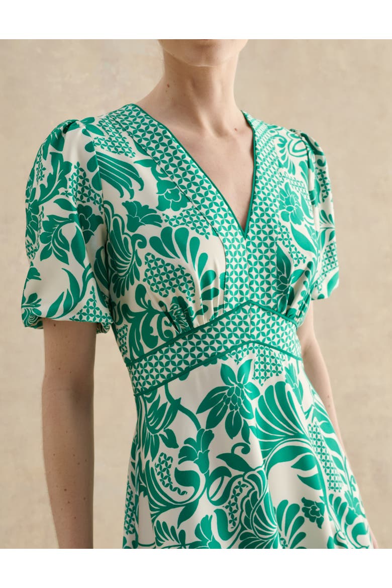 Trelissick V-Neck Fit Flare Dress