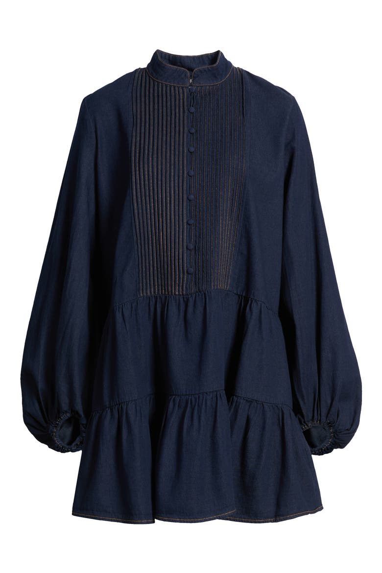 Antonia Long Sleeve Chambray Minidress