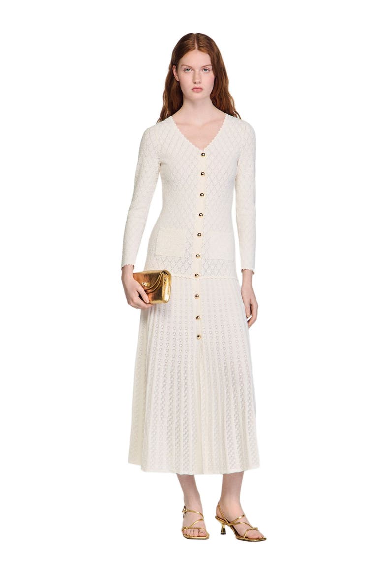 Fancy knit maxi dress