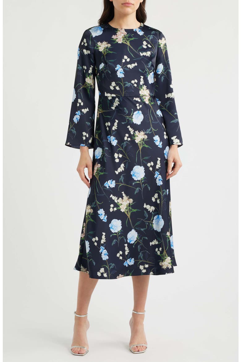 Tyra Floral Long Sleeve Gown