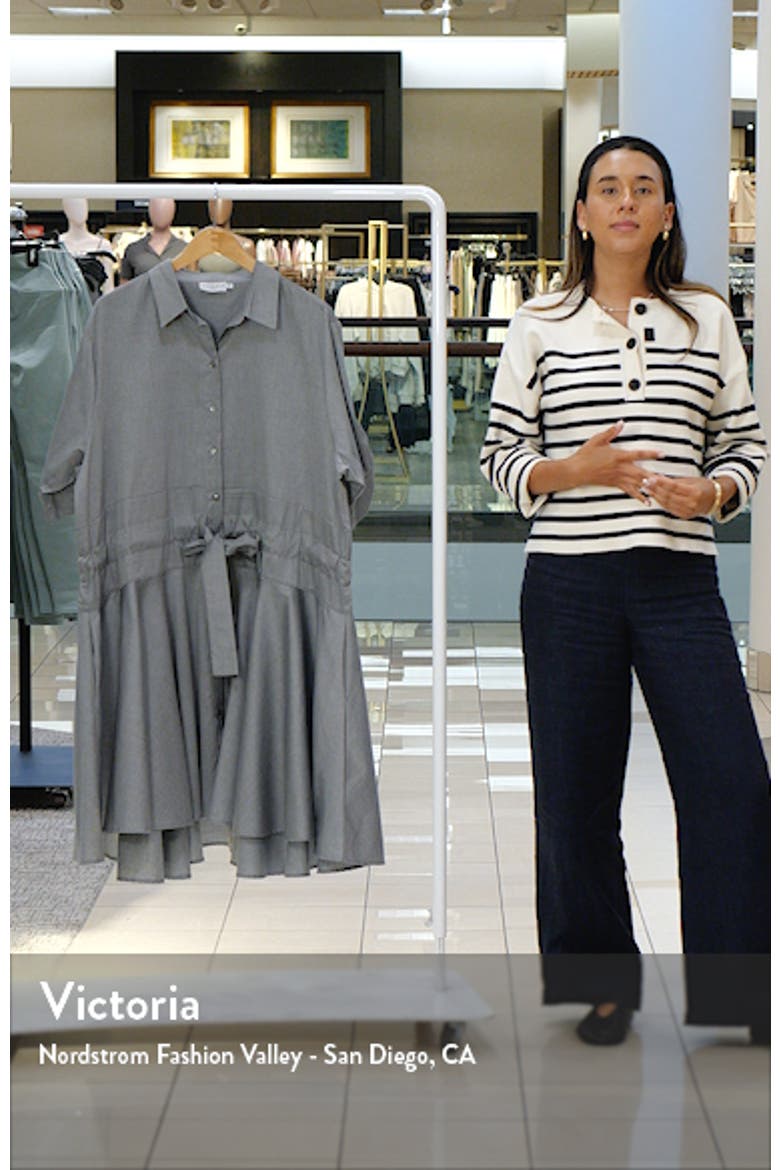 Meadow Drawstring Waist Shirtdress