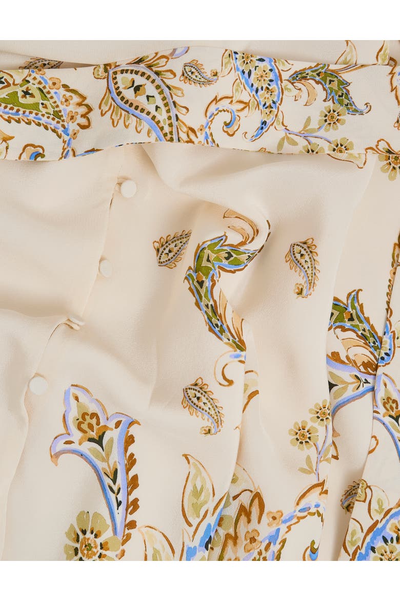 Alma Silk Printed Midi Dress
