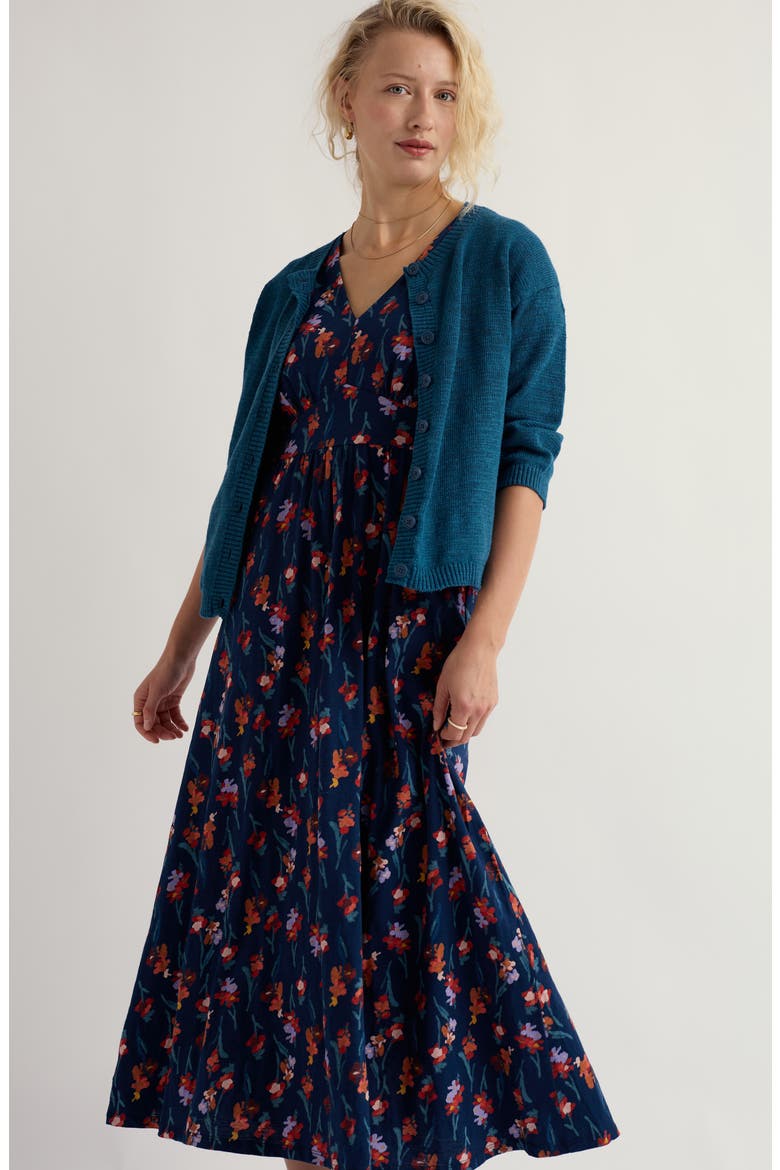 Chateaux Floral Organic Cotton Midi Dress