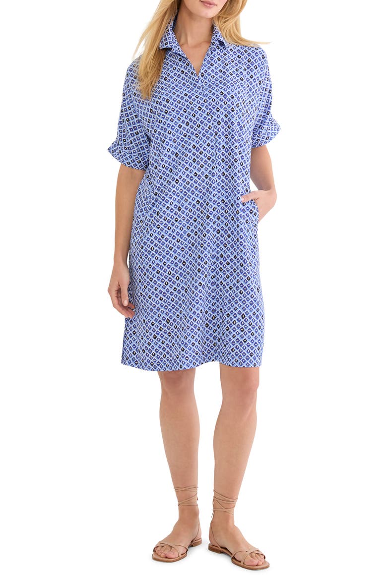 Devon Mosaic Print Shift Dress
