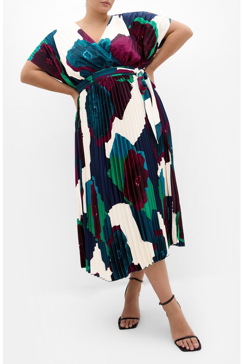 Hailey Abstract Print Maxi Dress