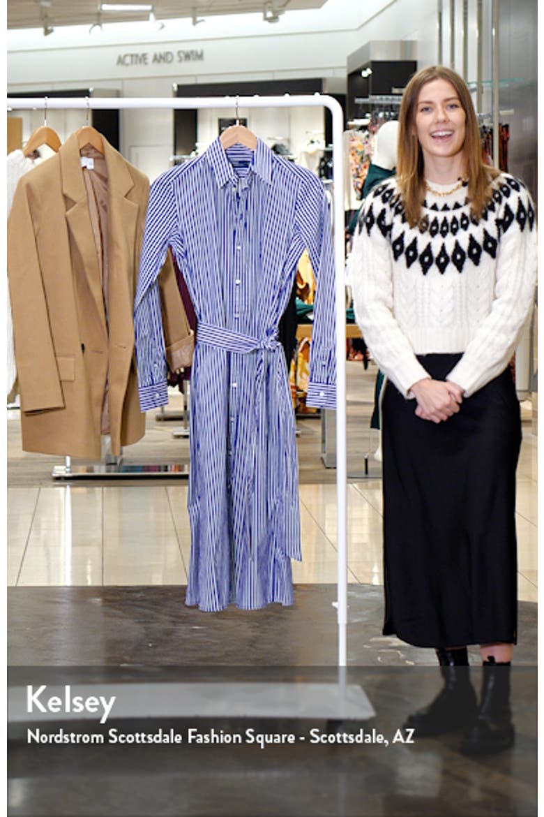 Ashton Long Sleeve Tie Waist Shirtdress