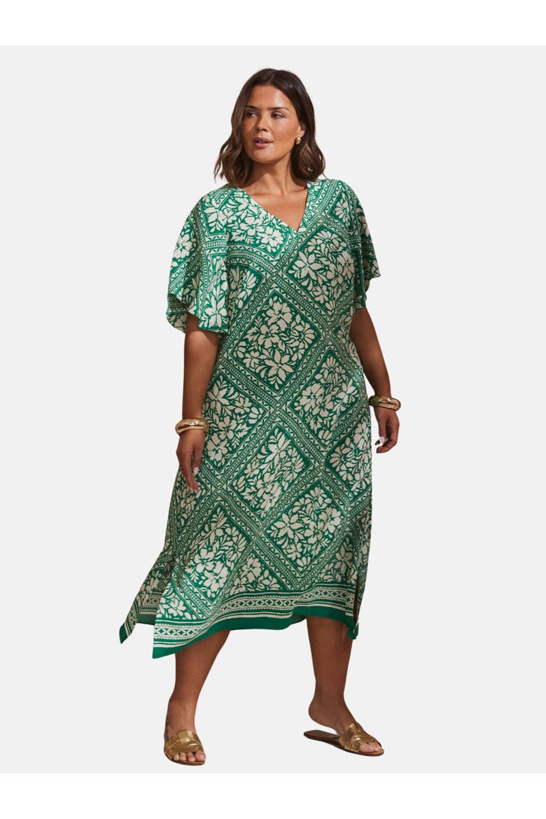 Bandana Print T-shirt Midi Dress