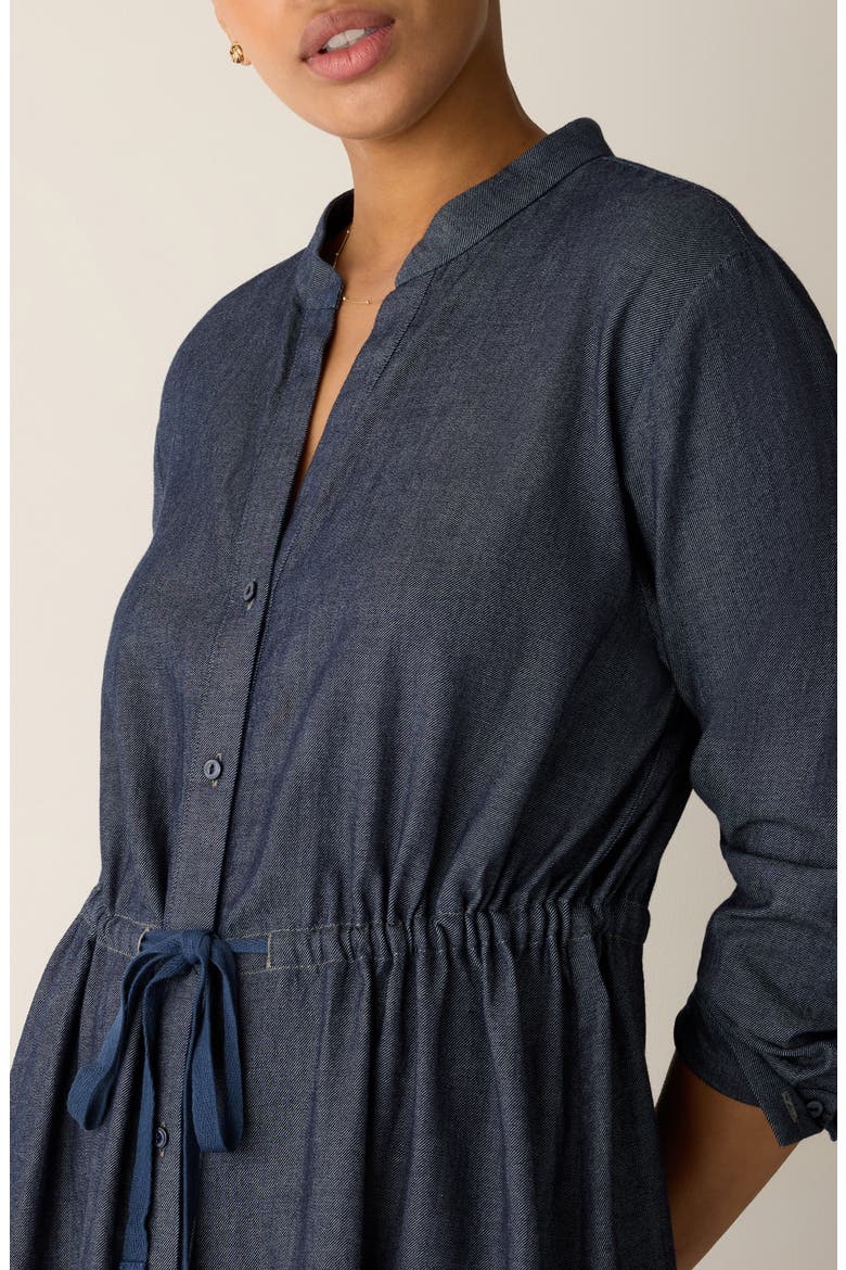 Organic Cotton Midi Shirtdress