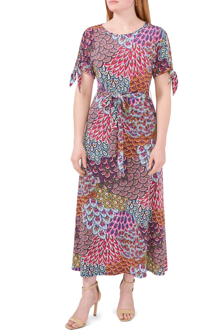Split Sleeve Midi Dress