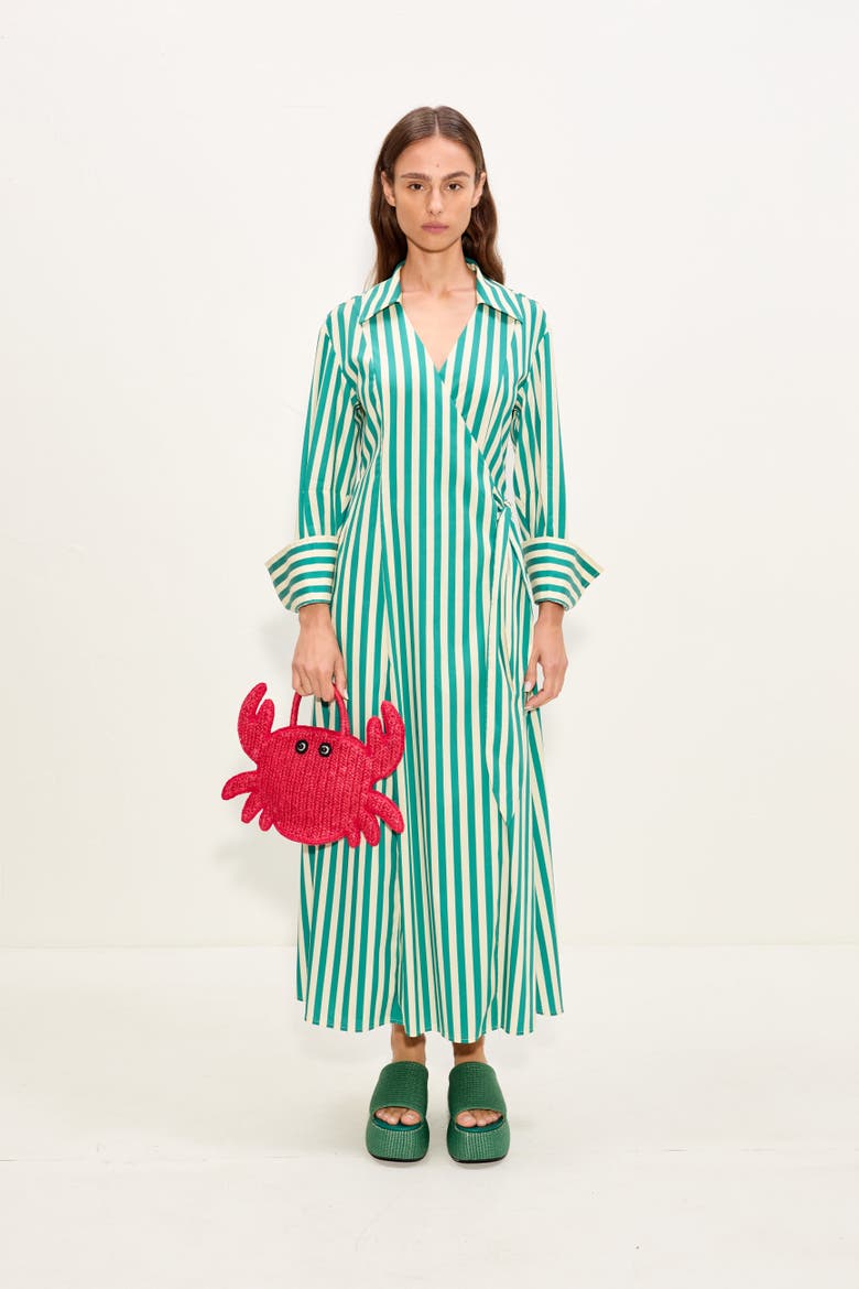 Anya Poplin Wrap Dress