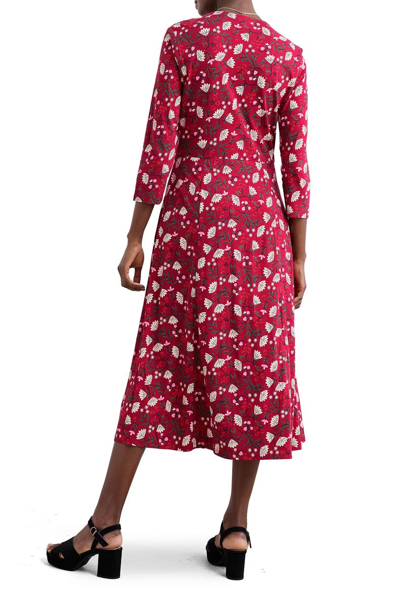 Nancy Floral Print Organic Cotton Blend Maxi Dress