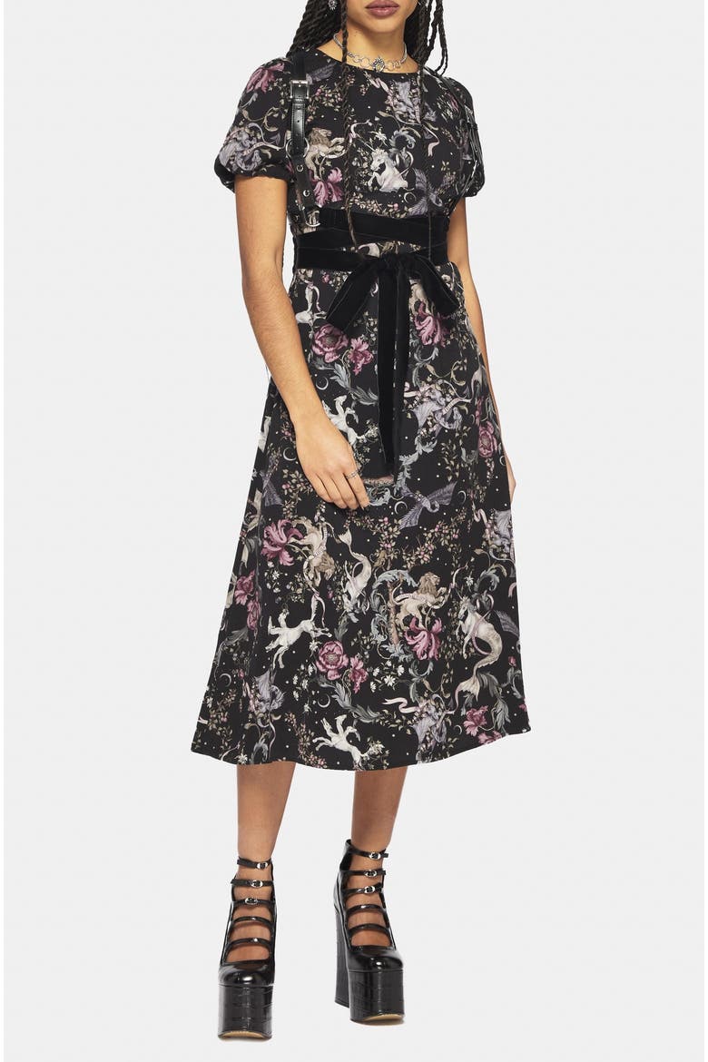 Merunicorn Enchanted Forest Midi Dress