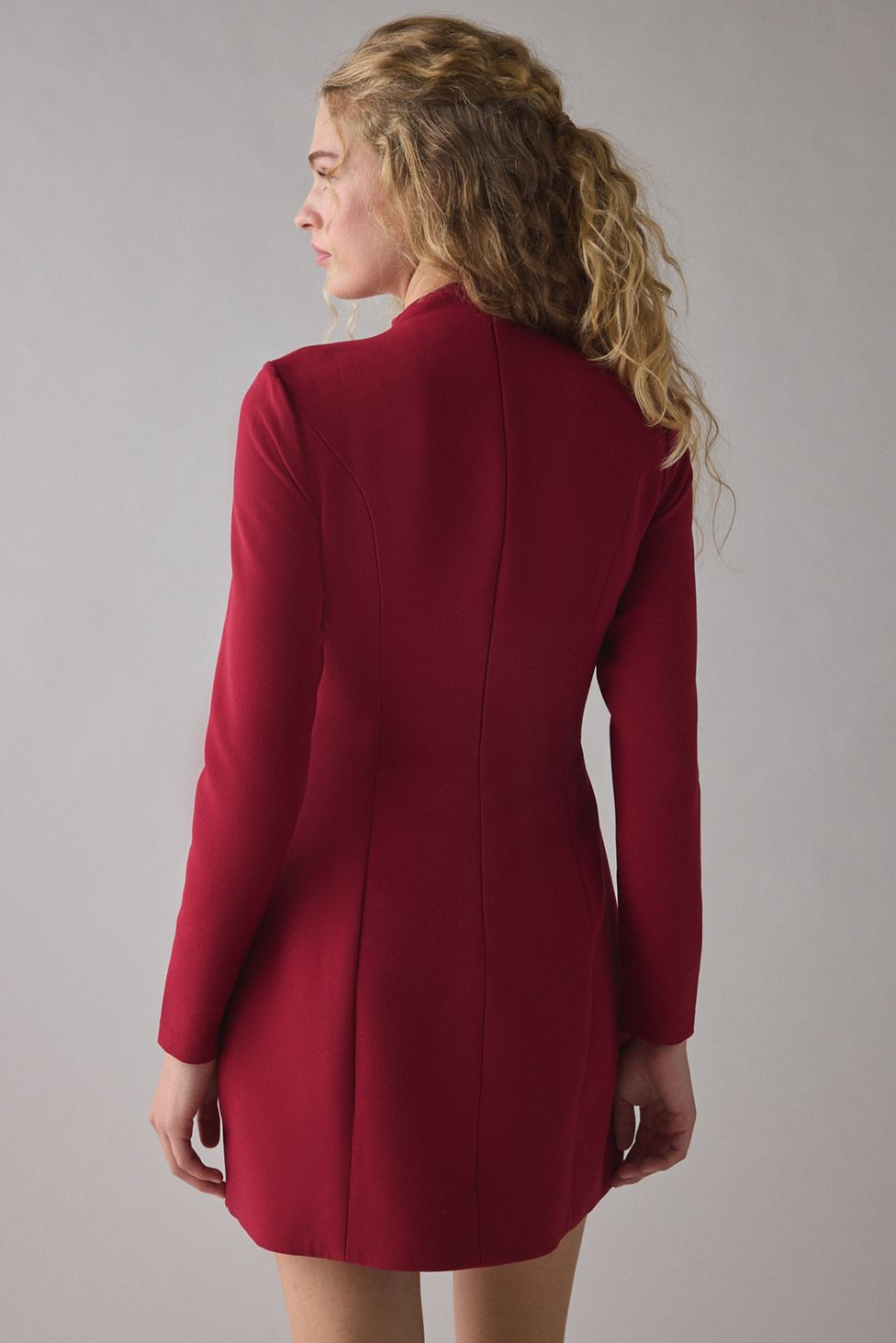 Bardot Delphi Hourglass Long Sleeve Mini Dress