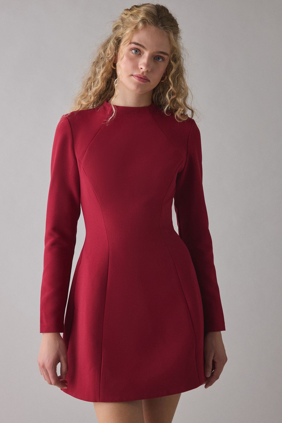 Bardot Delphi Hourglass Long Sleeve Mini Dress