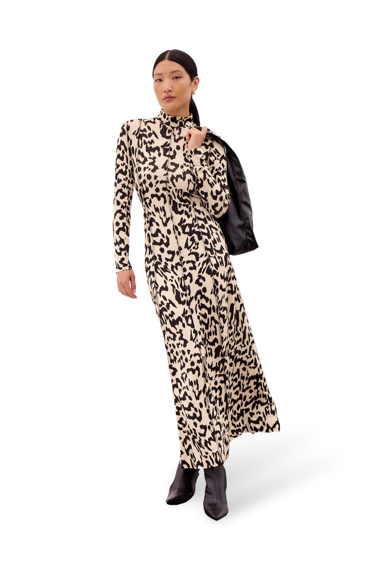 Printed Jersey Maxi Dress