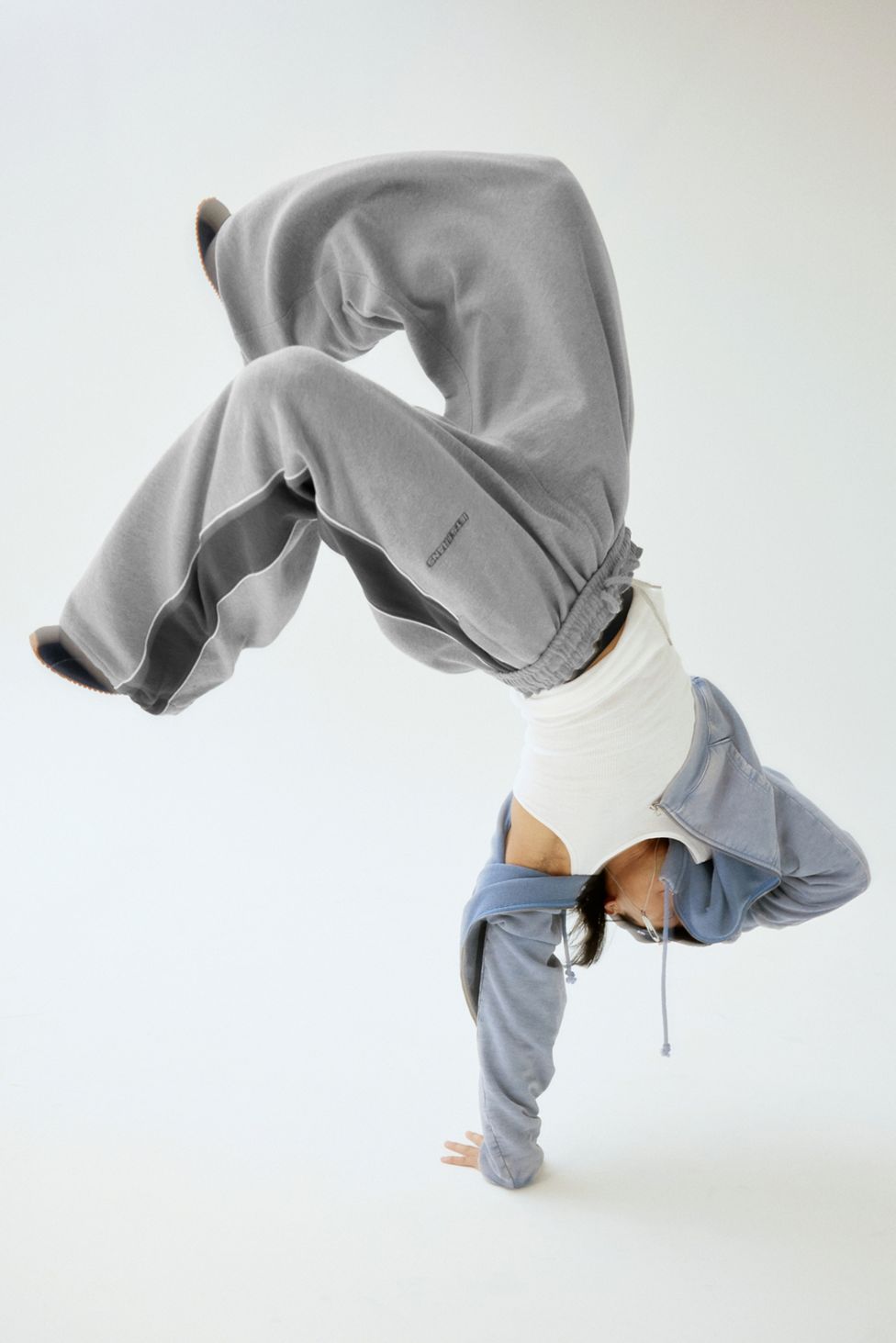 iets frans… Harri Paneled Wide Leg Sweatpants