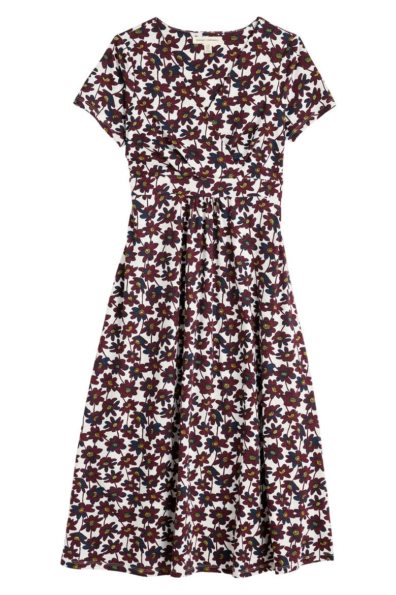 Chapelle Floral Organic Cotton Jersey Midi Dress