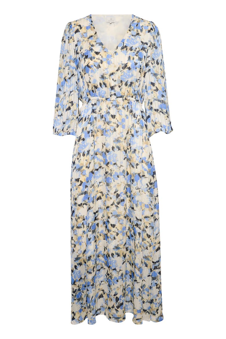 Eva Maxi V-Neck 3/4 Sleeve Dress