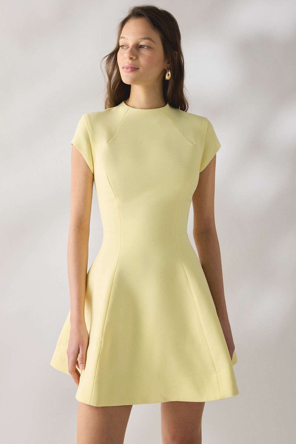 Bardot Beckett High Neck Fit-And-Flare Mini Dress