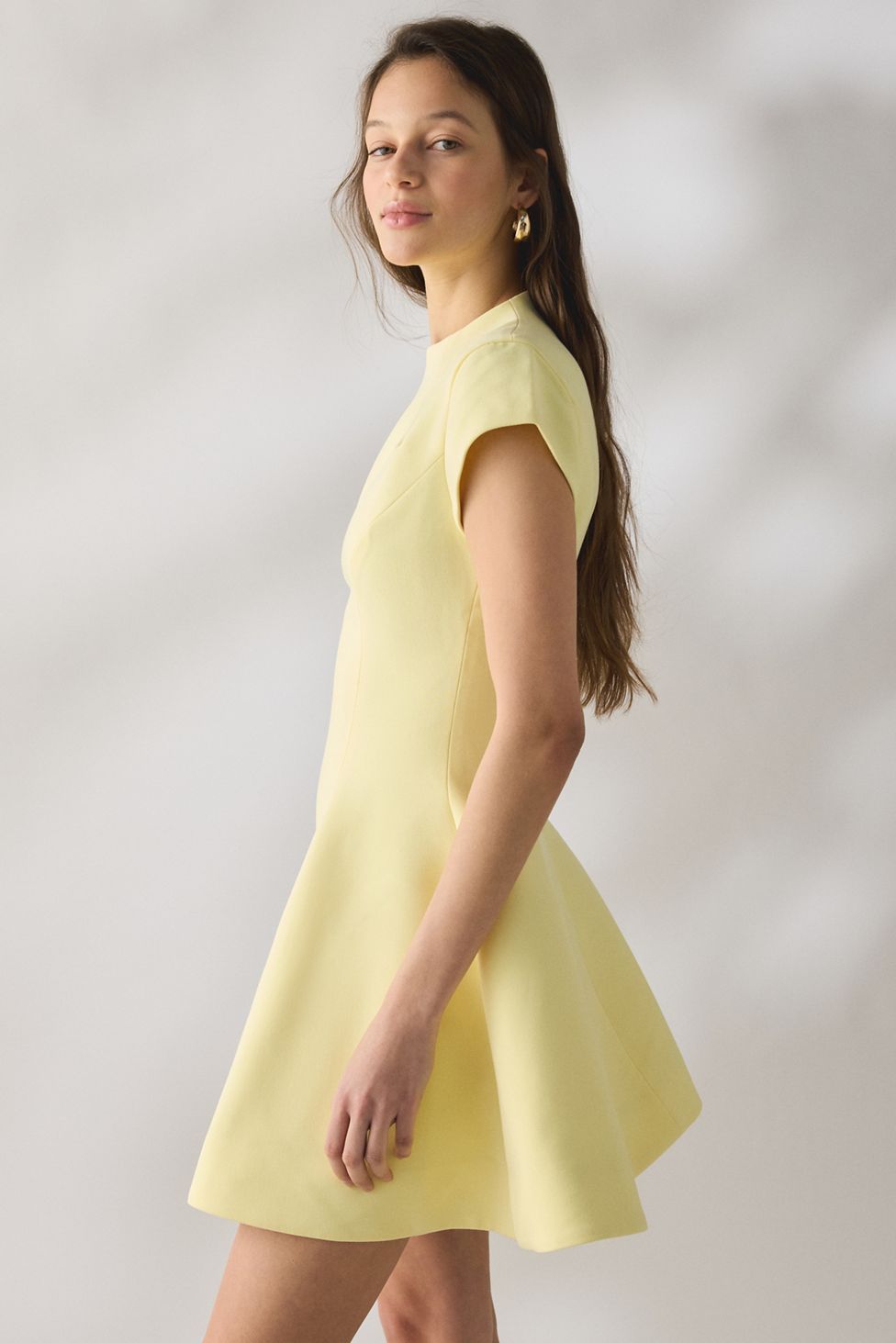 Bardot Beckett High Neck Fit-And-Flare Mini Dress