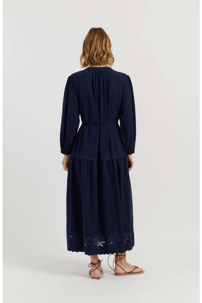 Sienna Linen-Blend Broderie Dress