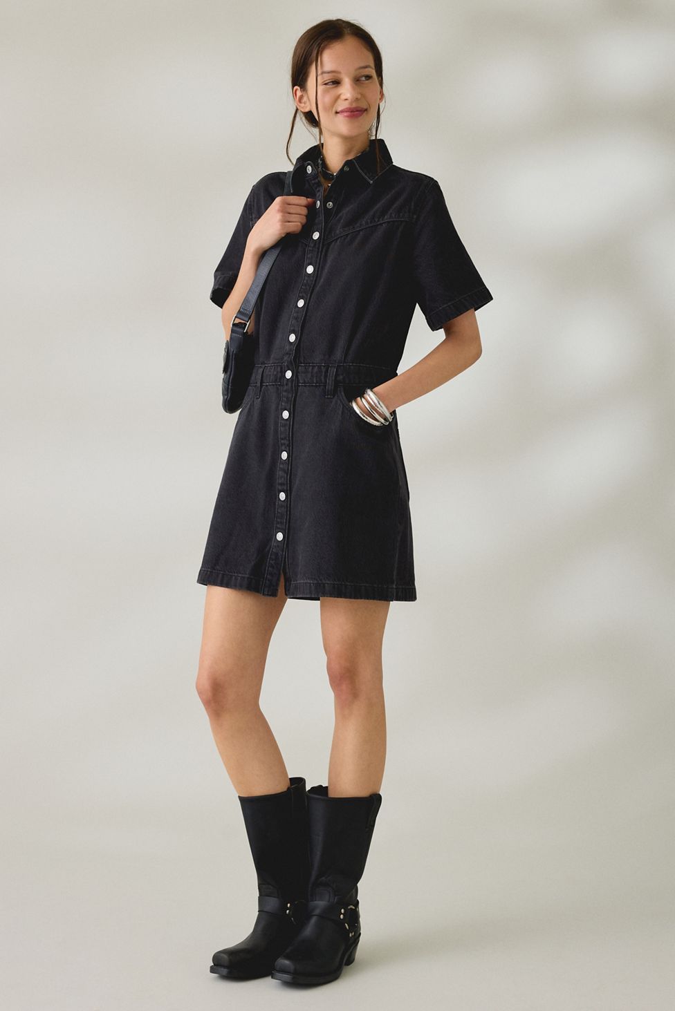 Levi's® Logan Short Sleeve Western Dress