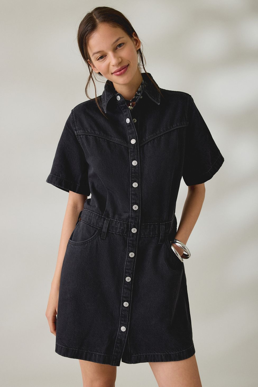 Levi's® Logan Short Sleeve Western Dress