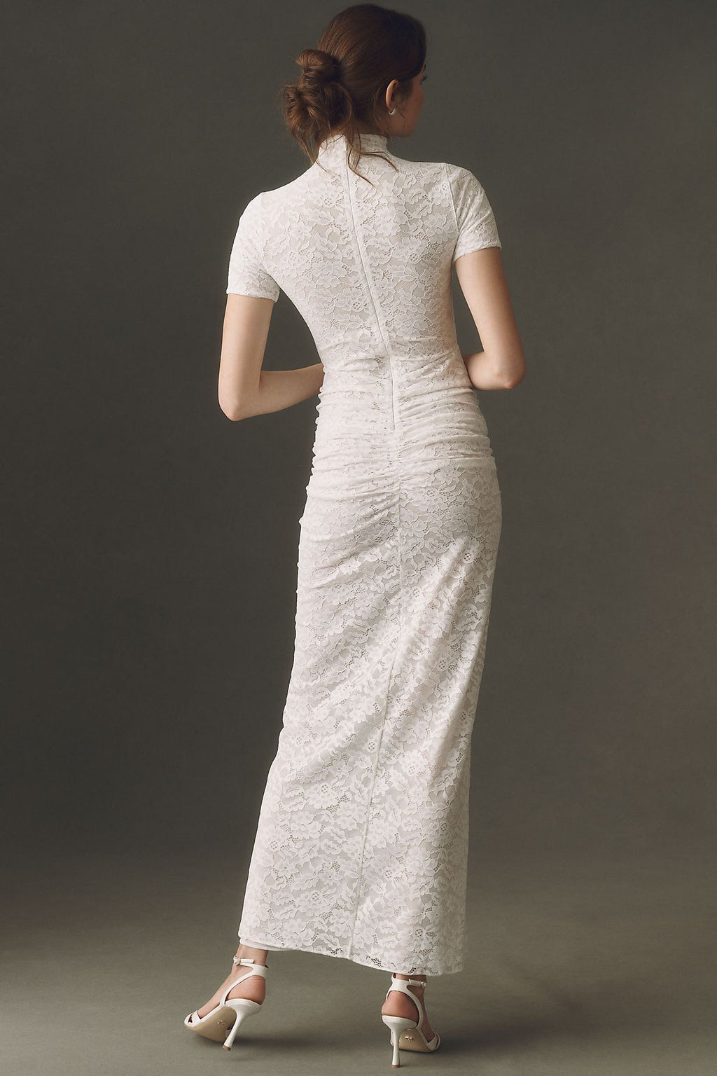 Ronny Kobo Ruched Bodycon Maxi Dress
