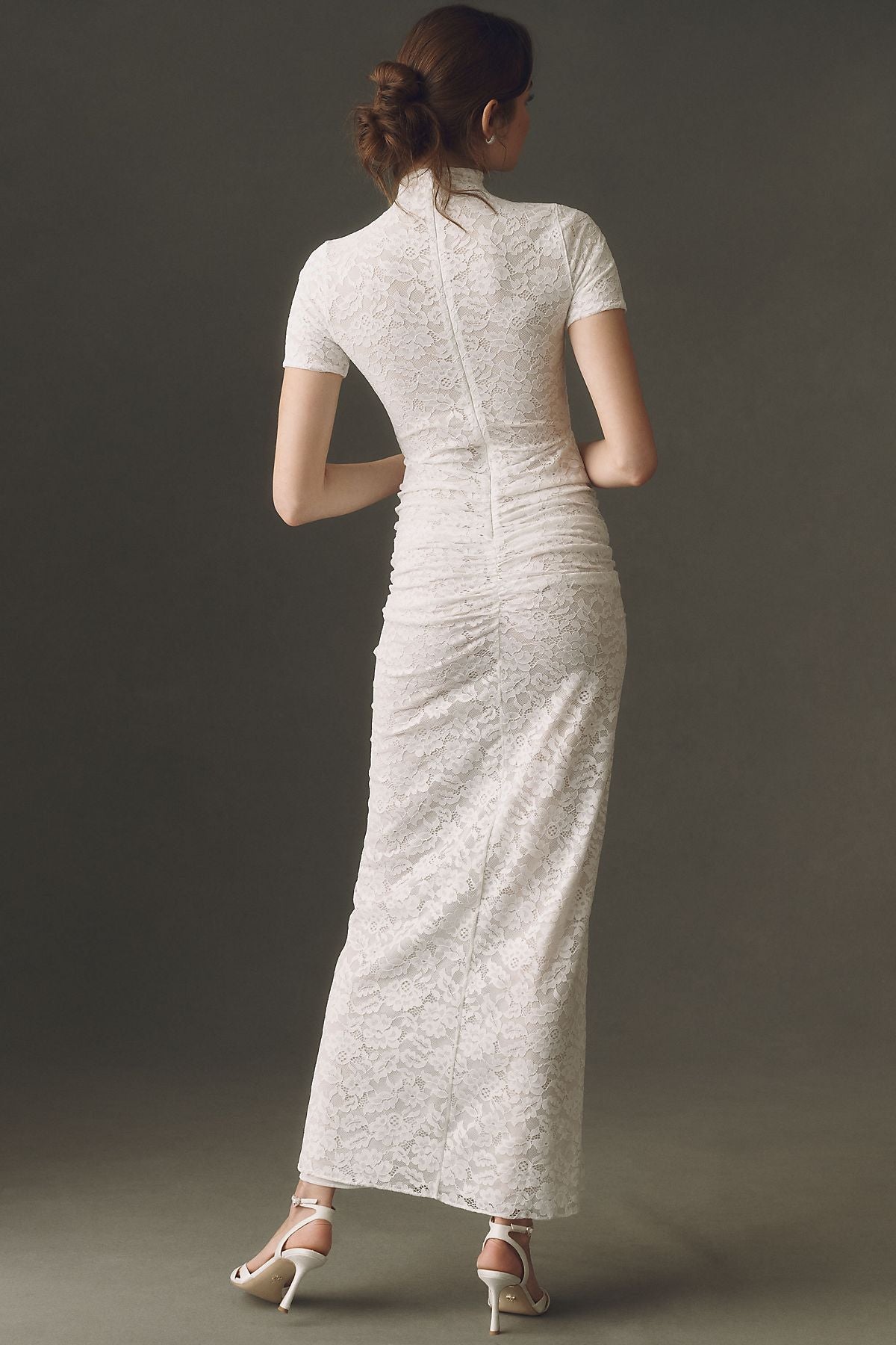 Ronny Kobo Ruched Bodycon Maxi Dress