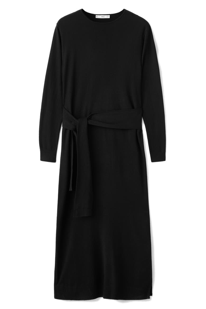 Knot Long Sleeve Knit Dress