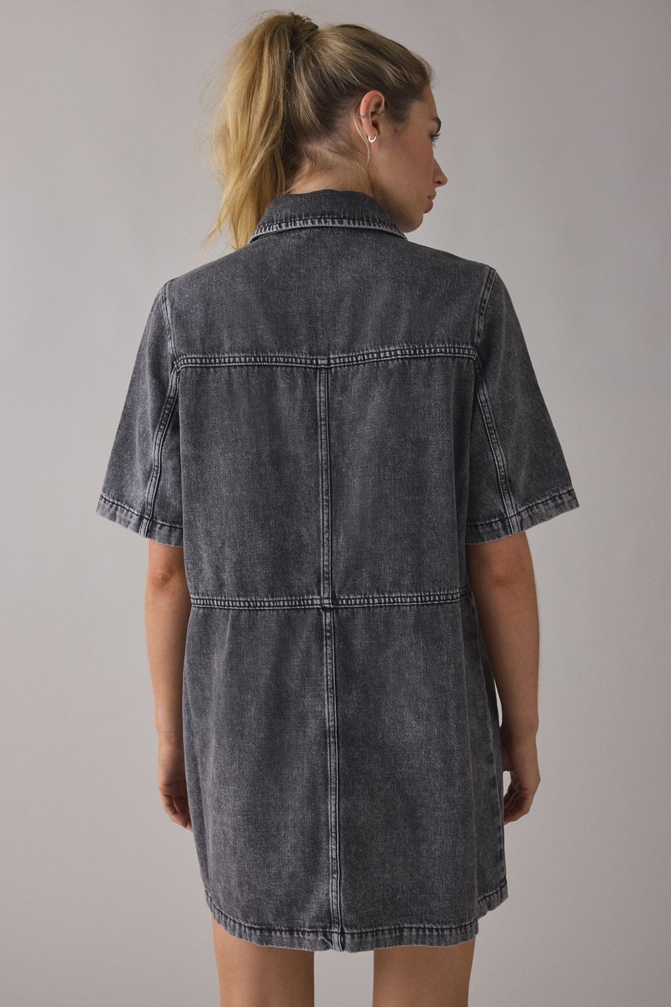 AllSaints Rock Denim Mini Dress