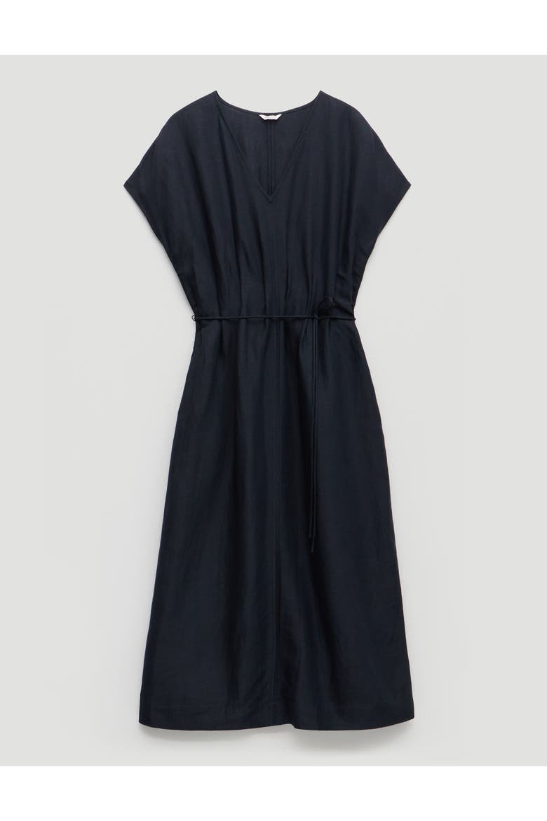 Remy Pleated Linen Blend Midi Dress
