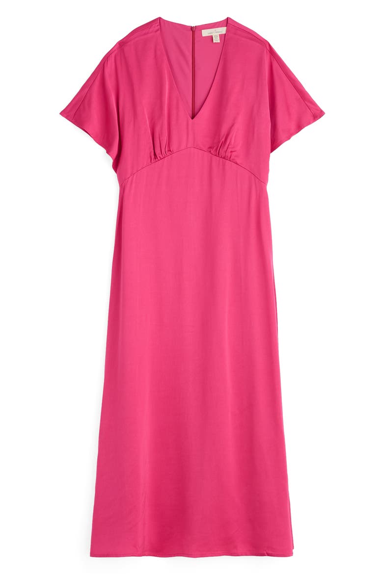 Evenglow Dolman Sleeve Satin Dress