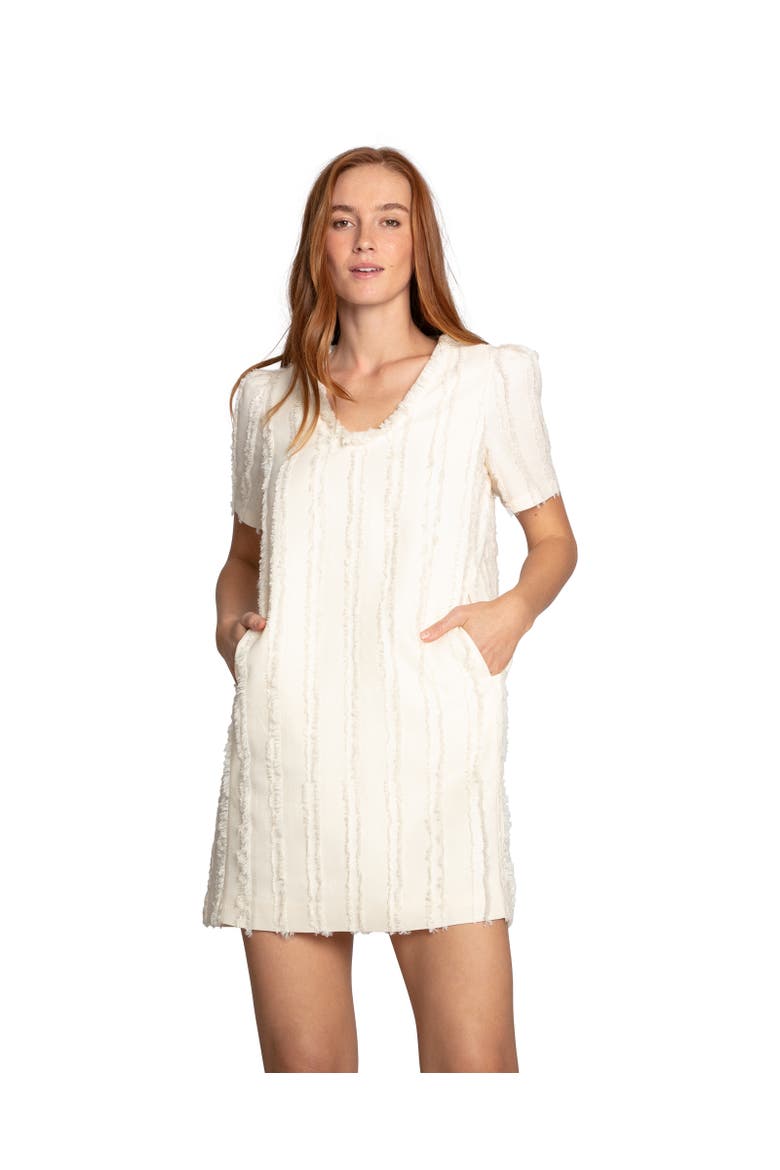 Solana Boho Fringe Shift Mini Dress