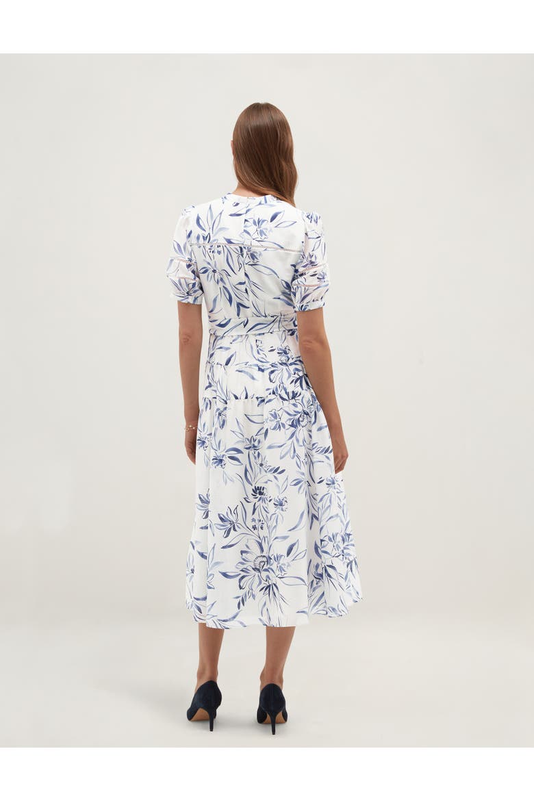Annabella Floral Print Midi Dress