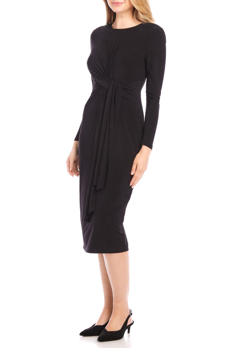 Ginger Twist Long Sleeve Midi Dress