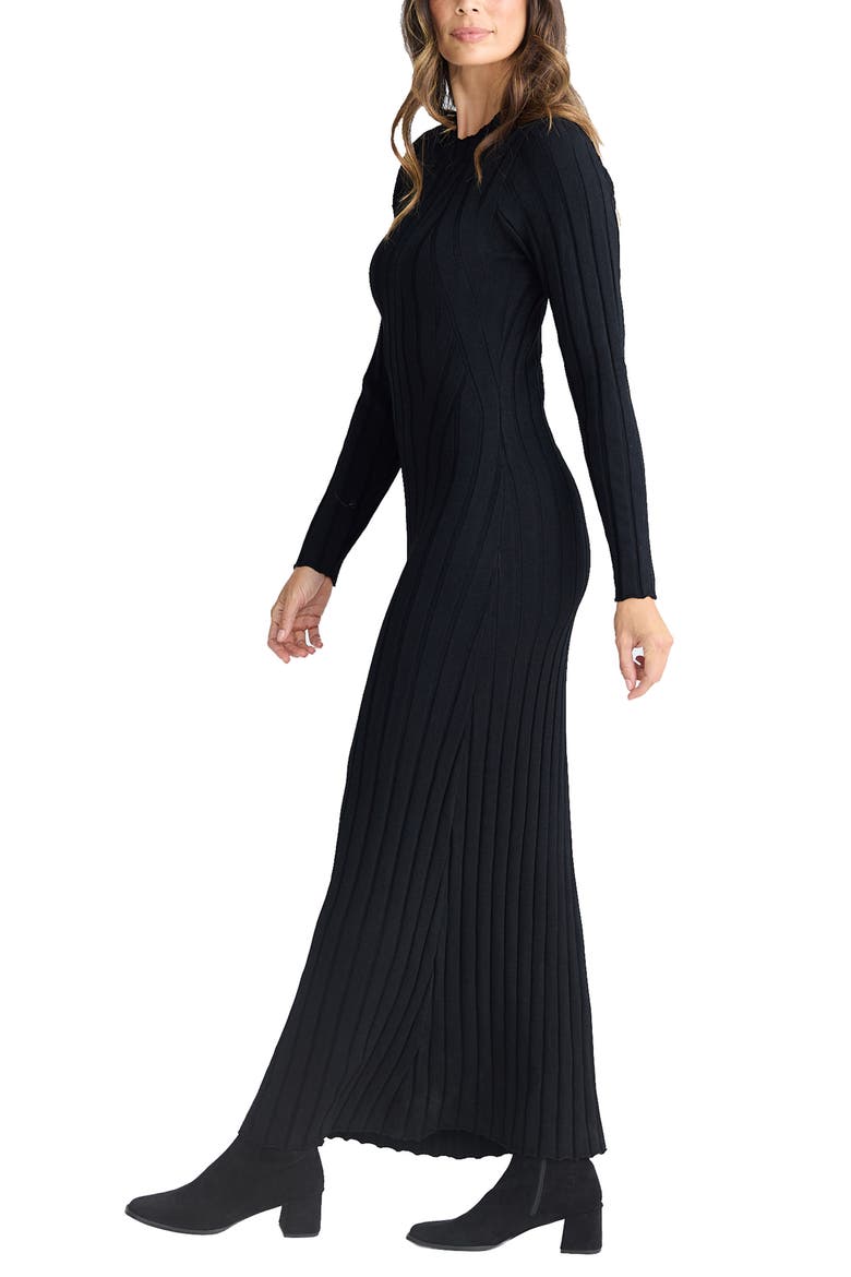 Chloe Long Sleeve Rib Maxi Dress