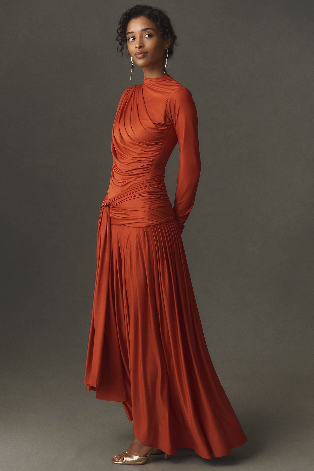 Deme by Gabriella Crocus Long-Sleeve Maxi Dress