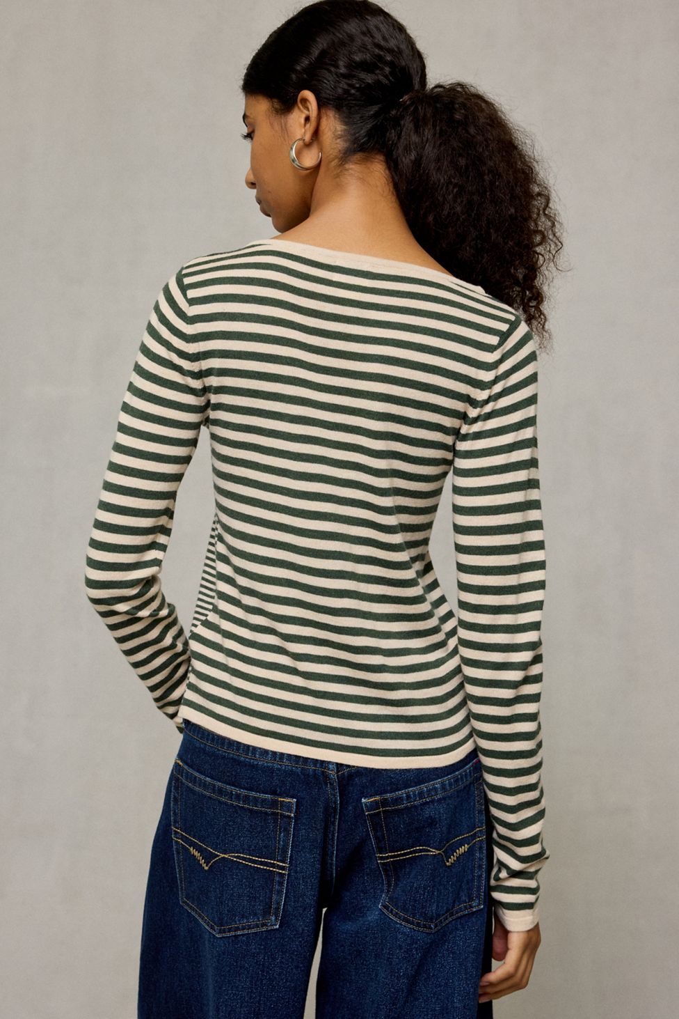 BDG Sutton Slanted Asymmetric Button Cardigan