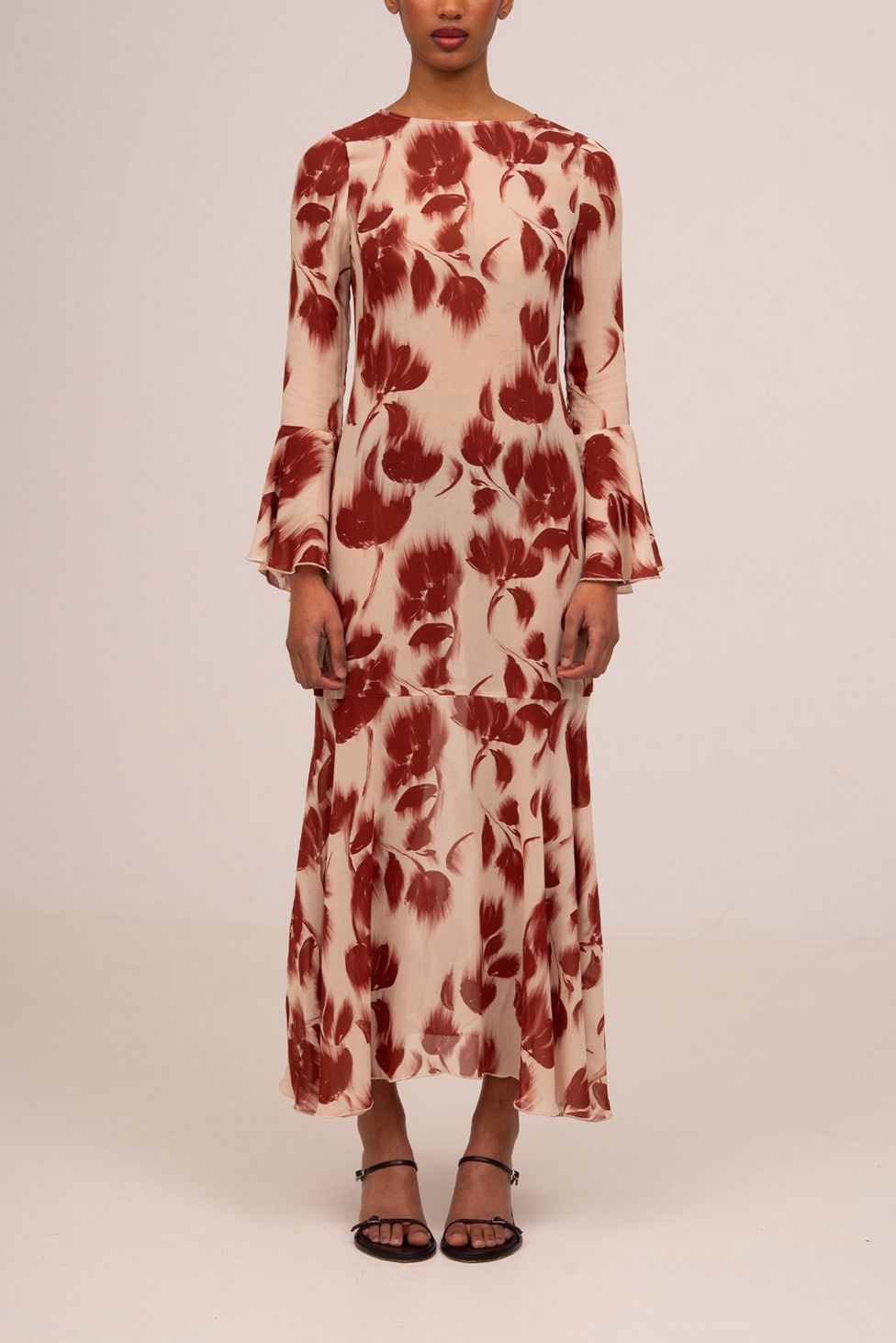 Carmen Says Jester Flower Print Midi Dress