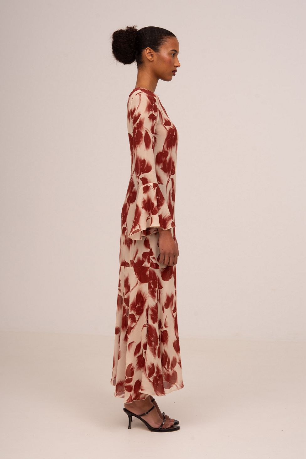 Carmen Says Jester Flower Print Midi Dress
