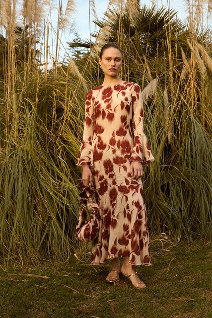 Carmen Says Jester Flower Print Midi Dress